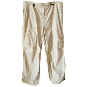 Vintage Old Navy Outdoor Cargo Pants Mens XXL Nylon Baggy Wide Leg Y2K Ripstop